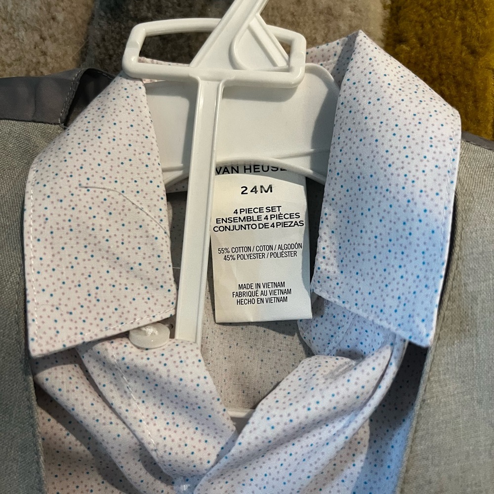 Gray suit for baby